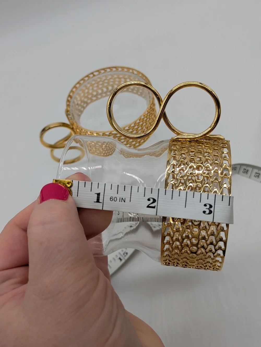 Vintage Littala Tsaikka Gold Tone Textured Glasses Set Of Two